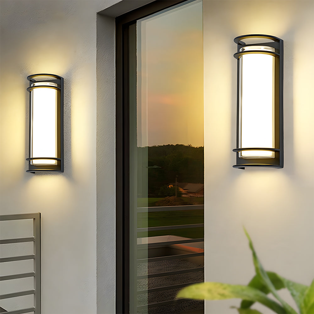 Modern Cylinder Waterproof Outdoor Wall Sconce for Porch