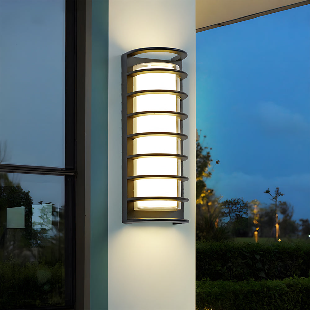 Modern Cylinder Waterproof Outdoor Wall Sconce for Porch