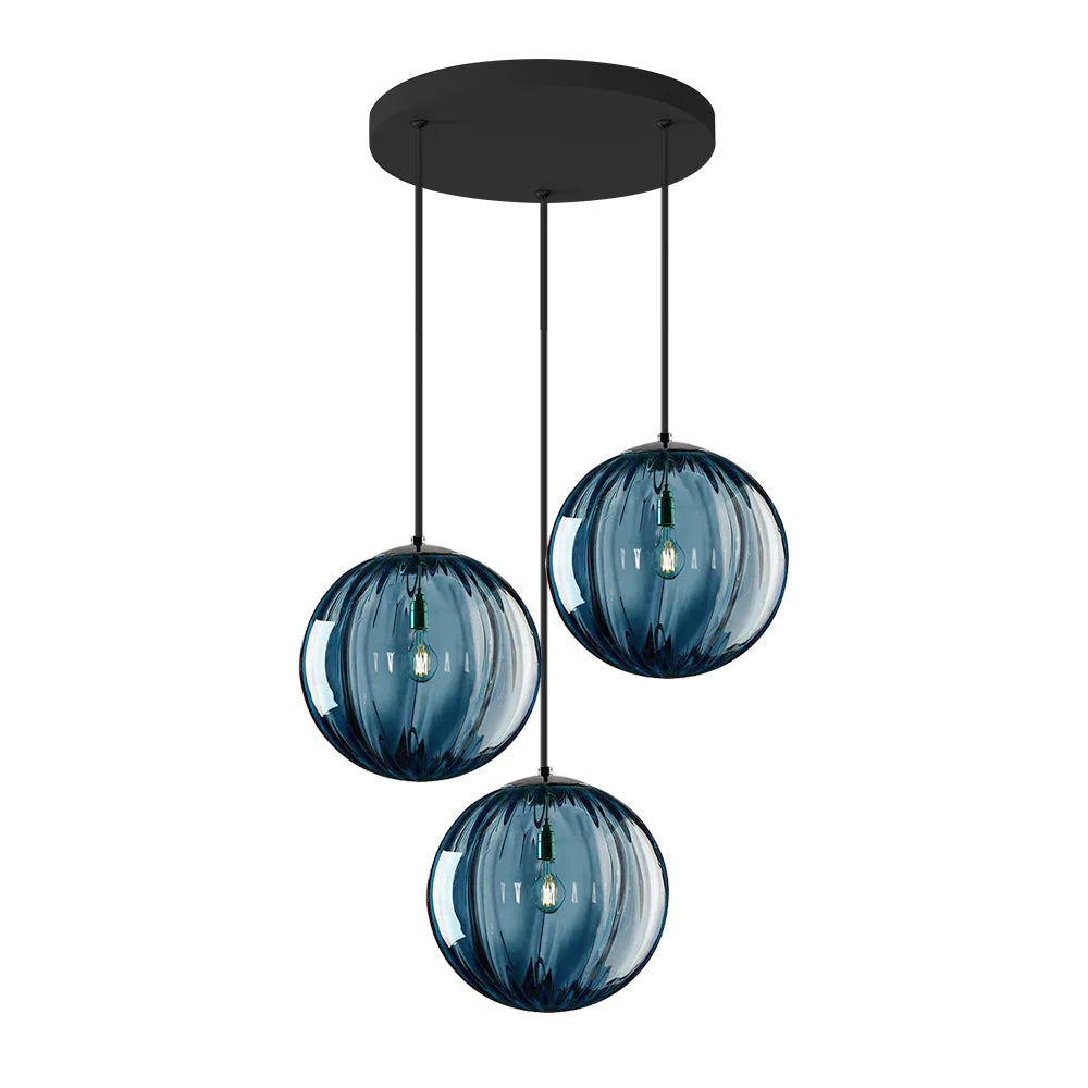 Modern Simple Round Glass Pendant Light