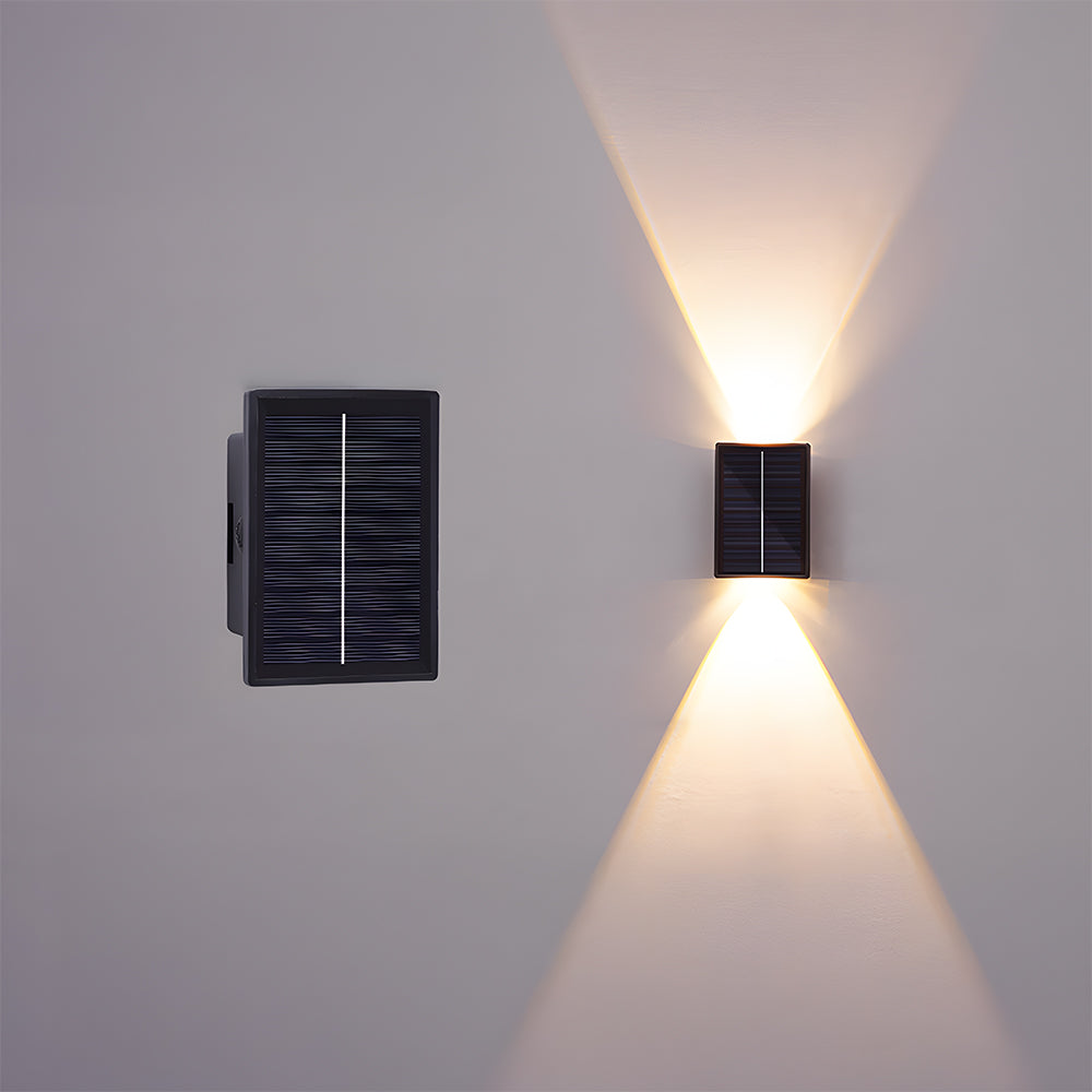 Modern Acrylic Outdoor Black Solar Wall Light