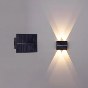 Modern Acrylic Outdoor Black Solar Wall Light