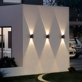 Modern Acrylic Outdoor Black Solar Wall Light