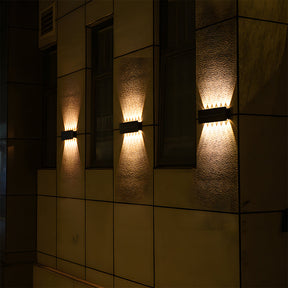 Modern Acrylic Outdoor Black Solar Wall Light
