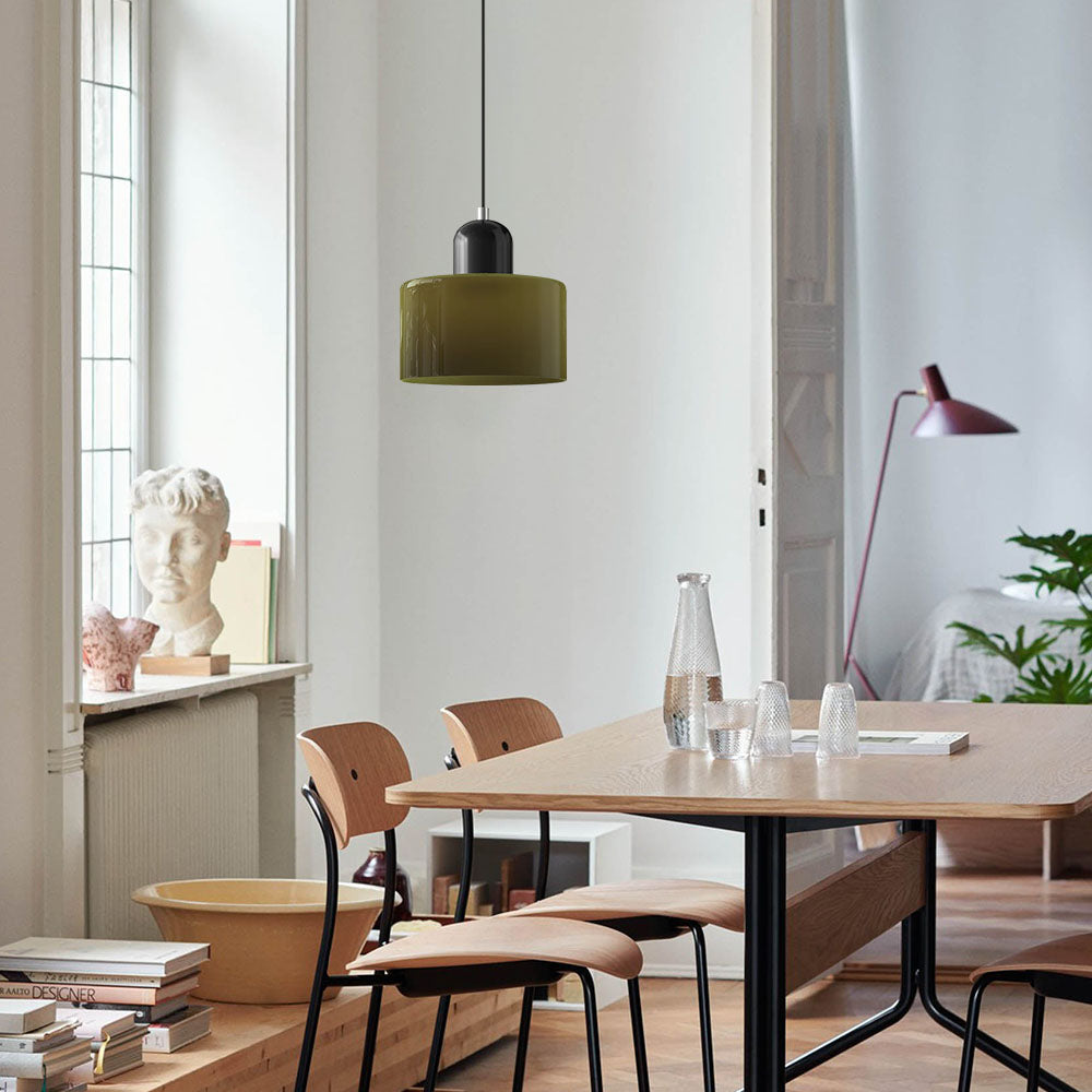 Modern Bauhaus Fresh Glass Pendant Light For Kitchen Island