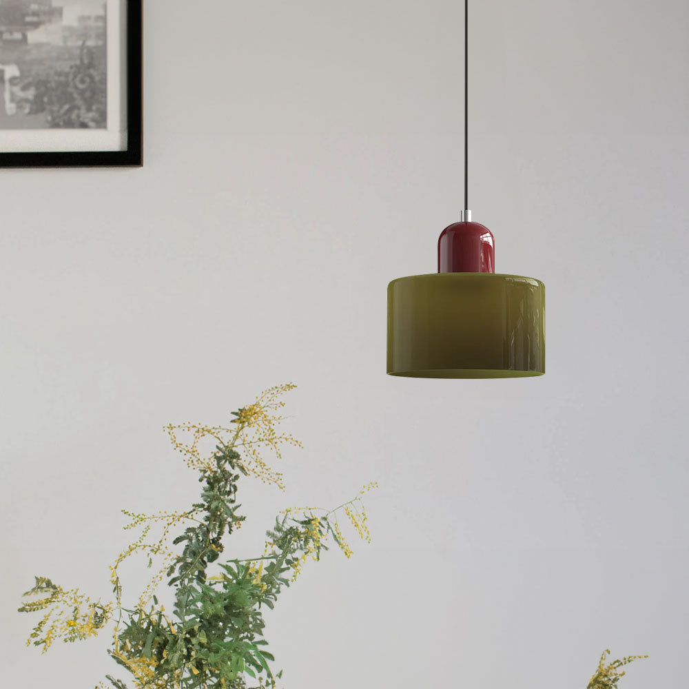 Modern Bauhaus Fresh Glass Pendant Light For Kitchen Island