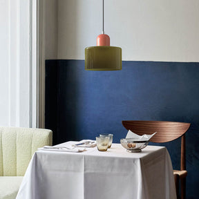 Modern Bauhaus Fresh Glass Pendant Light For Kitchen Island