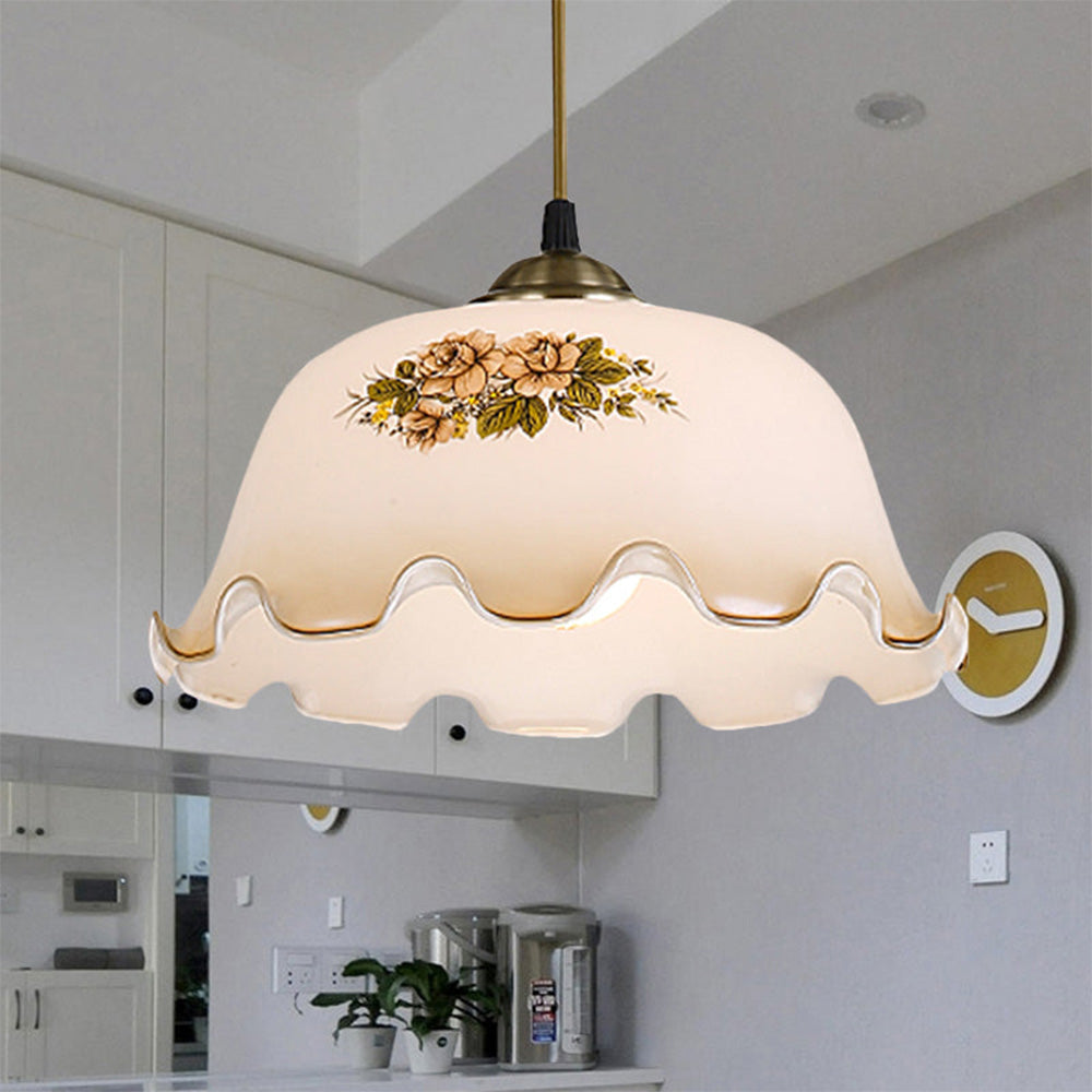Lampsmodern Pendant Light Vintage Flower Pattern Small Pendant Light ...