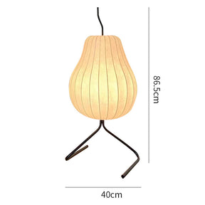 Pear Silk Floor Lamp For Living Room