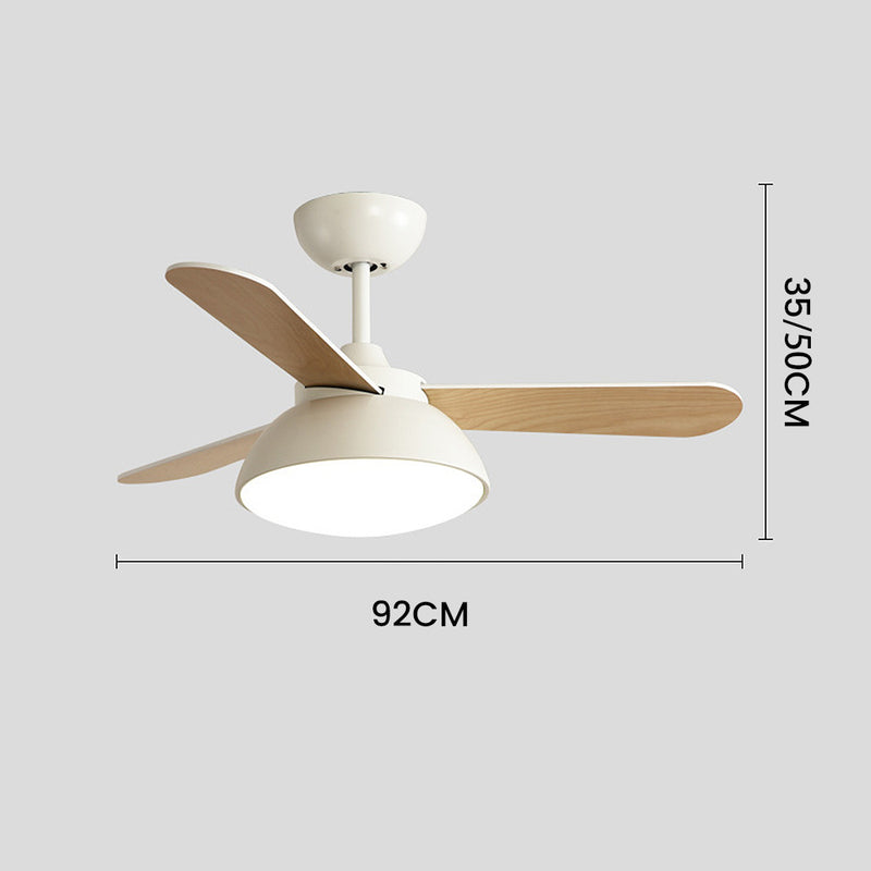 Lampsmodern Simple Ceiling Fans with Lights Morandi Flush Ceiling Fans ...