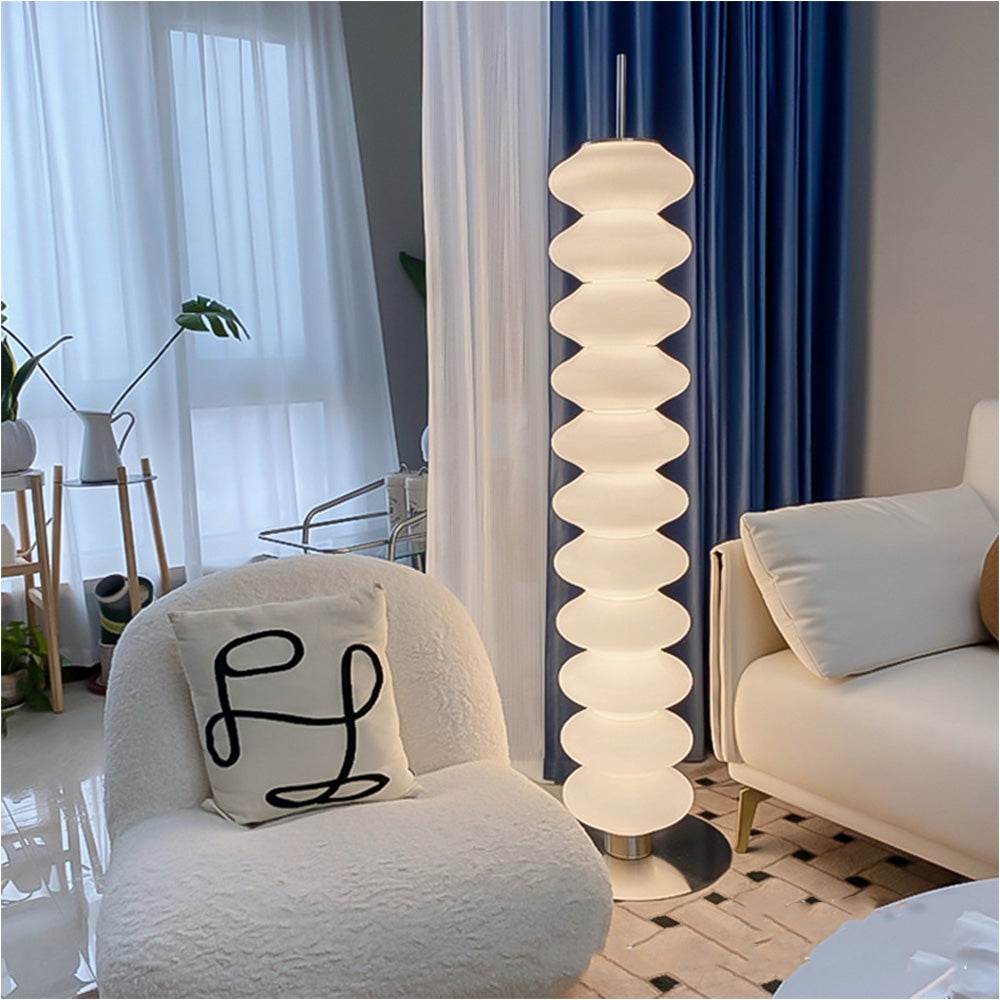 Nordic Designer Style White Art Floor Lamp