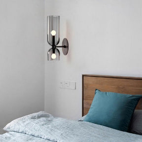 Double Head Glass Wall Lamp LED Sconce for Bedroom