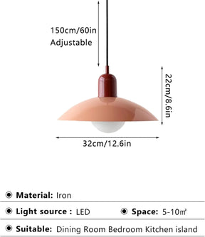Nordic Metal Dining Room Colorful Plug-in Pendant Light