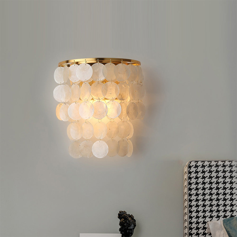 Modern Nordic Style Metal Shell  Wall Lamp for Home Decor