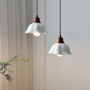 Decor Flower Ceramic  LED Hanging Light
