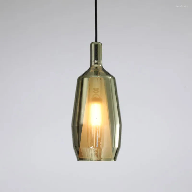 Modern Multicolored Glass Pendant Lamp for Dining