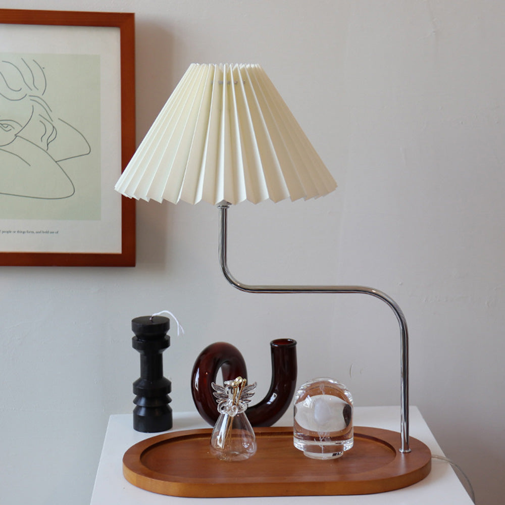 Vintage Solid Wood Table Lamp For Home Decor