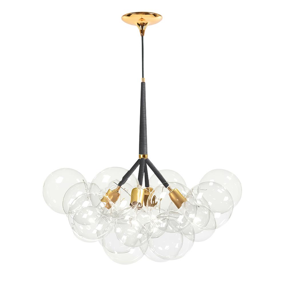 Large Glass Bubble Chandelier for Living Room