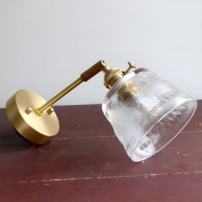 Vintage Glass Adjustable Wall Sconce