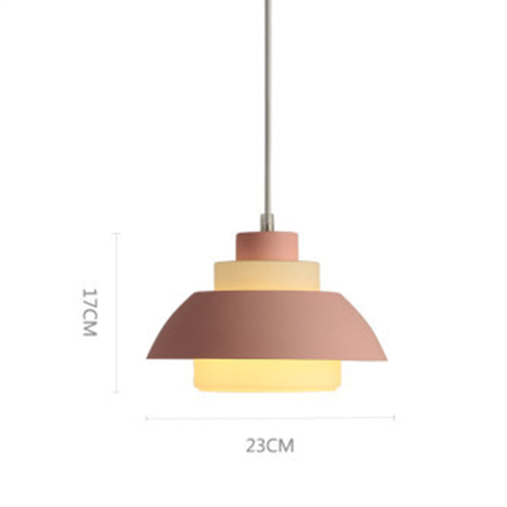 Nordic Macaron Indoor Chandelier Modern Rustic Pendant Light -Lampsmodern