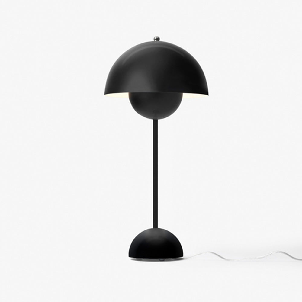 Simple Metal Flowerpot Table Lamp For Living Room