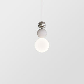 Modern White Glass Hanging Pendant Light