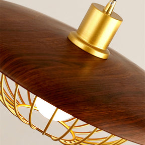 Nordic Single Head Wood Pendant Light -Homdiy