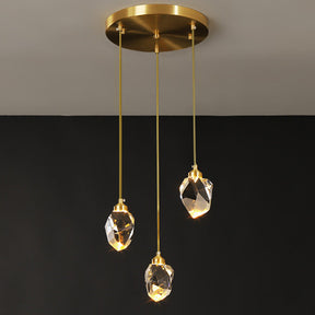 Creative Modern Crystal Gold Raindrop Chandelier