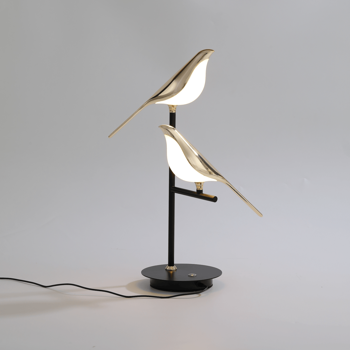 Golden Bird Table Lamp for Bedroom