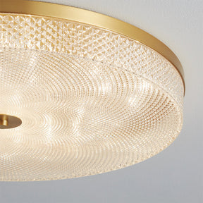 Modern Simple Crystal Copper Ceiling Light