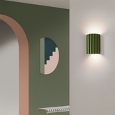 Modern Half-Circle Resin Wall Sconce For Living Room -Homdiy