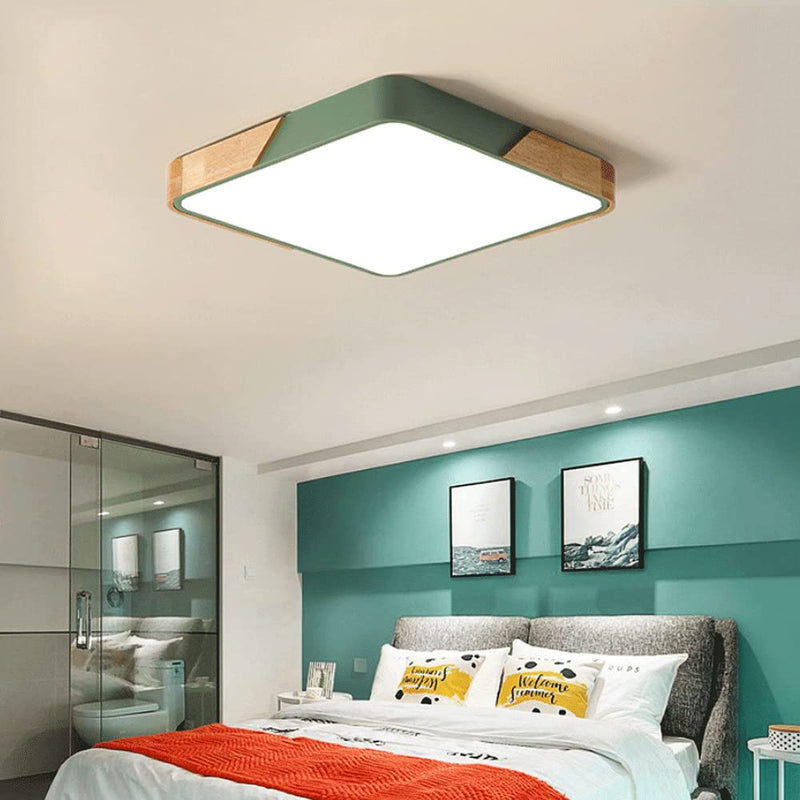 Lampsmodern Nordic Macaron Rectangular Living Room Ceiling Lamp LED ...