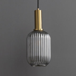Vintage Stained Glass Lantern Shape Pendant Light