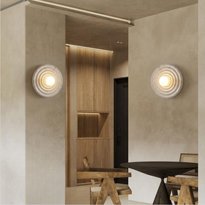Wabi-sabi Round Circle Indoor Wall Lamp