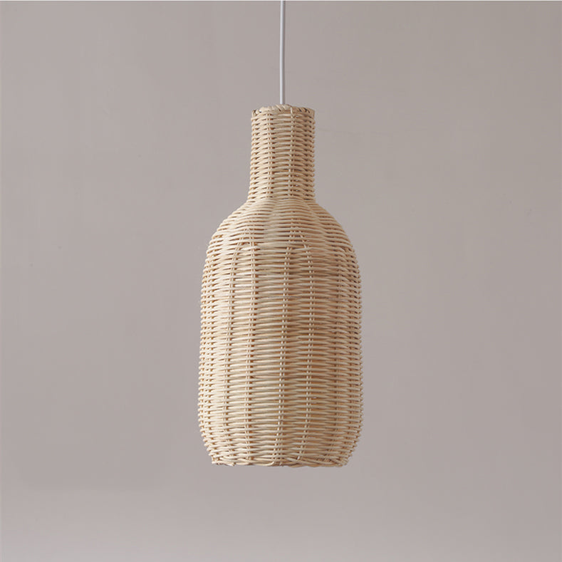 Nordic Rattan Chandelier Japanese Handmade Pendant Lampshades -Lampsmodern