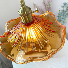 Stylish Hibiscus Flower Glass Pendant Light -Homdiy