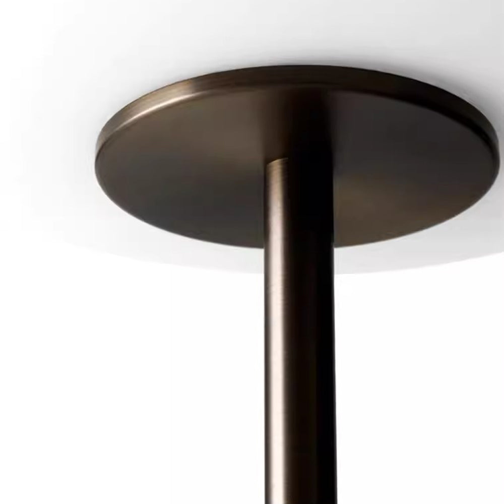 Retro Globe Glass Lampshade Marble Floor Lamp For Living Room -Homdiy