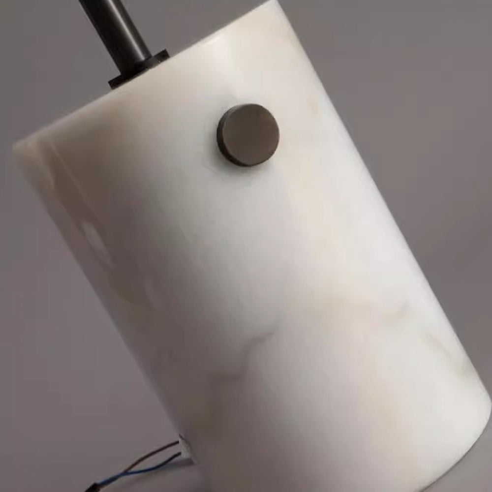 Retro Globe Glass Lampshade Marble Floor Lamp For Living Room -Homdiy