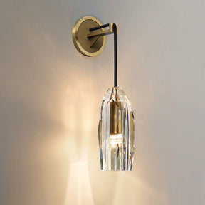 Modern Faceted Crystal Wall Lights