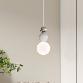 White Glass Pendant Light Dining Room Chandeliers -Lampsmodern