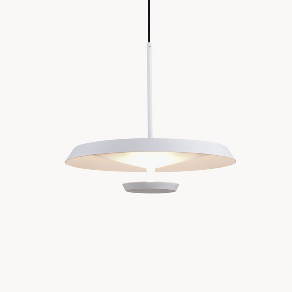 Modern LED Hanging Light Fixtures Round Plate Pendant Lights -Lampsmodern