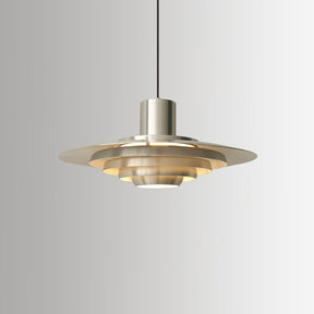Large Brass Pendant Mid Century Modern Hanging Lamp -Lampsmodern