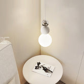 White Glass Pendant Light Dining Room Chandeliers -Lampsmodern