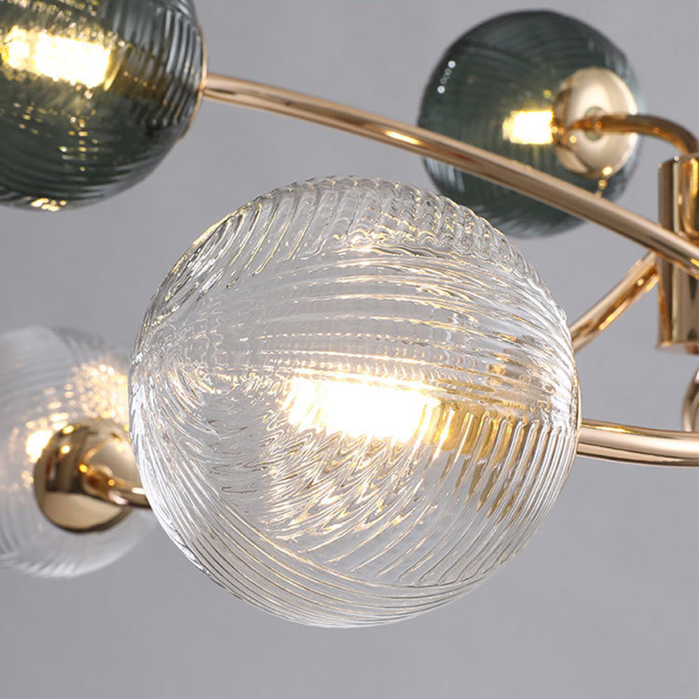 Modern Iron Glass Gold LED Pendant Farmhouse Ceiling Light
