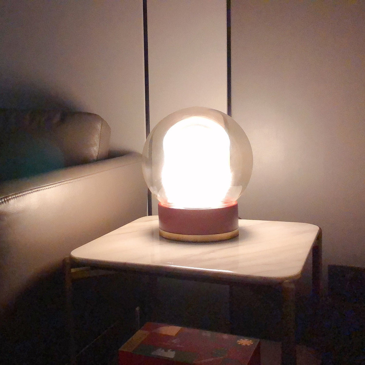 Modern Rigel Round Glass Table Light
