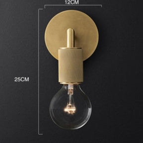 Armed Retro Brass Wall Sconce