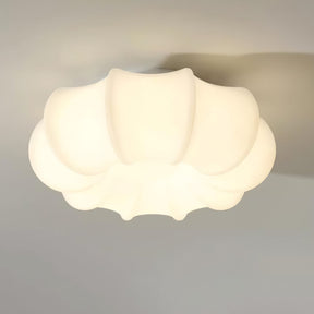 Pumpkin White Ceiling Lamp -Homdiy