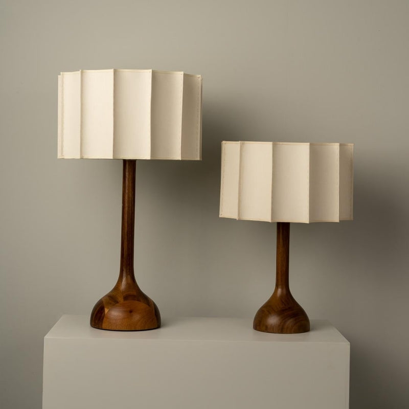 Wabi Sabi Designer Wood Table Lamp