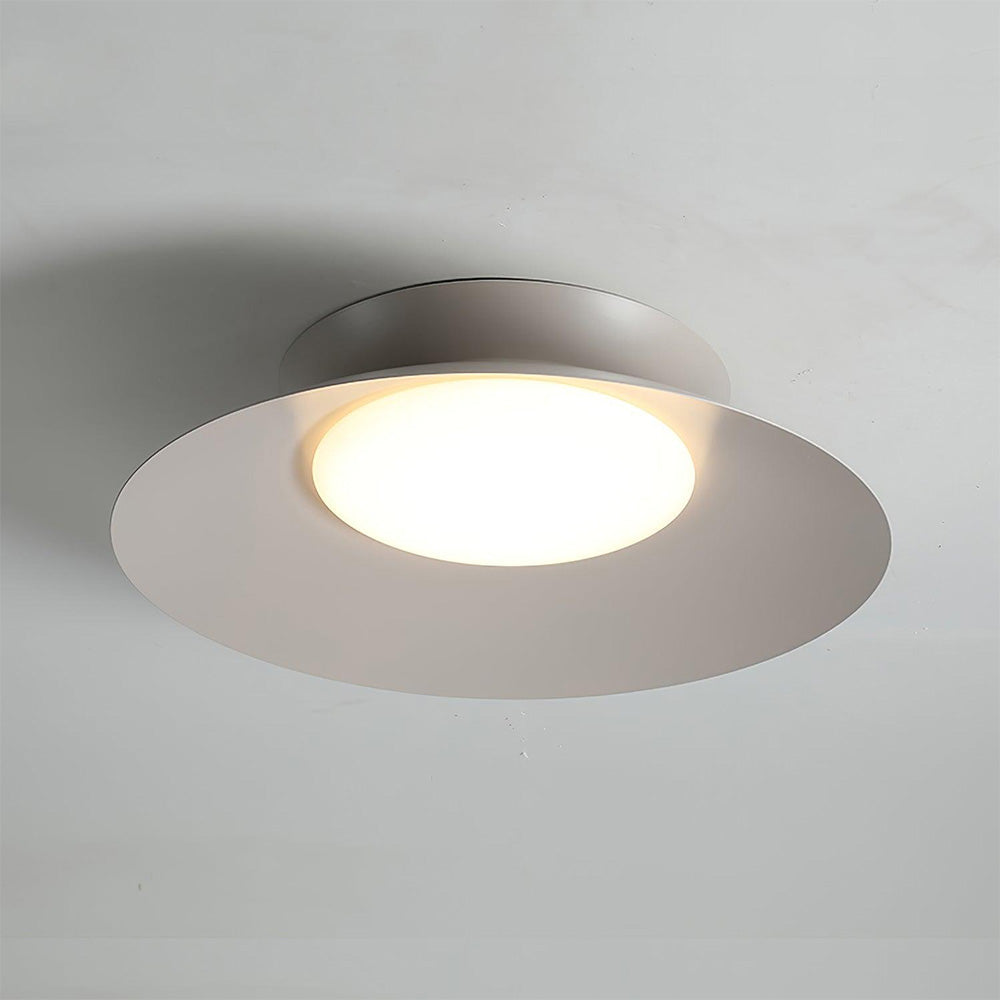 Minimalist LED Metal Semi Flush Mount Ceiling Lamp