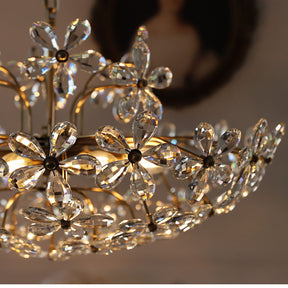 Luxury Crystal Bouquet Brass Chandeliers