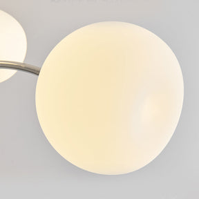 White Glass Globe Sputnik Shape Chandelier